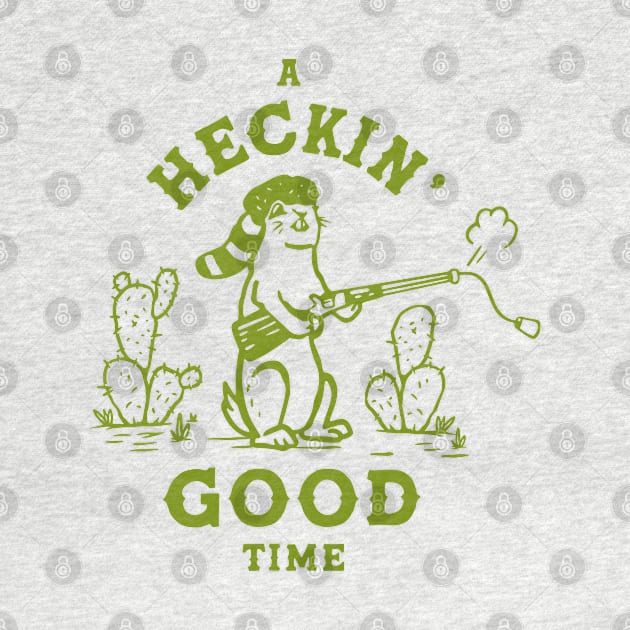 A Heckin' Good Time: Funny Western Prairie Dog Art by The Whiskey Ginger